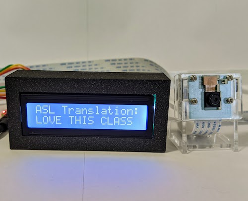 LCD Screen and Camera for ASL